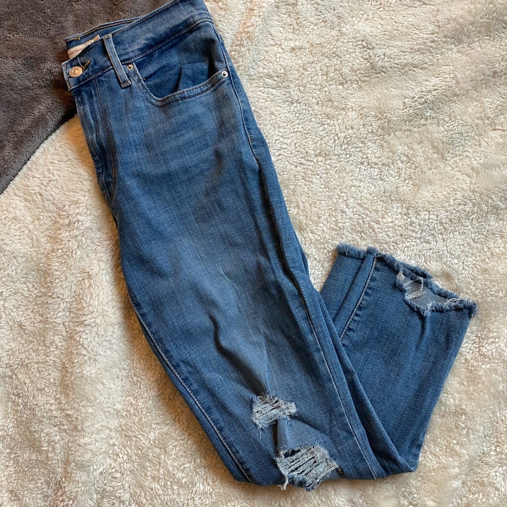 Womens 724 high rise crop straight leg jeans